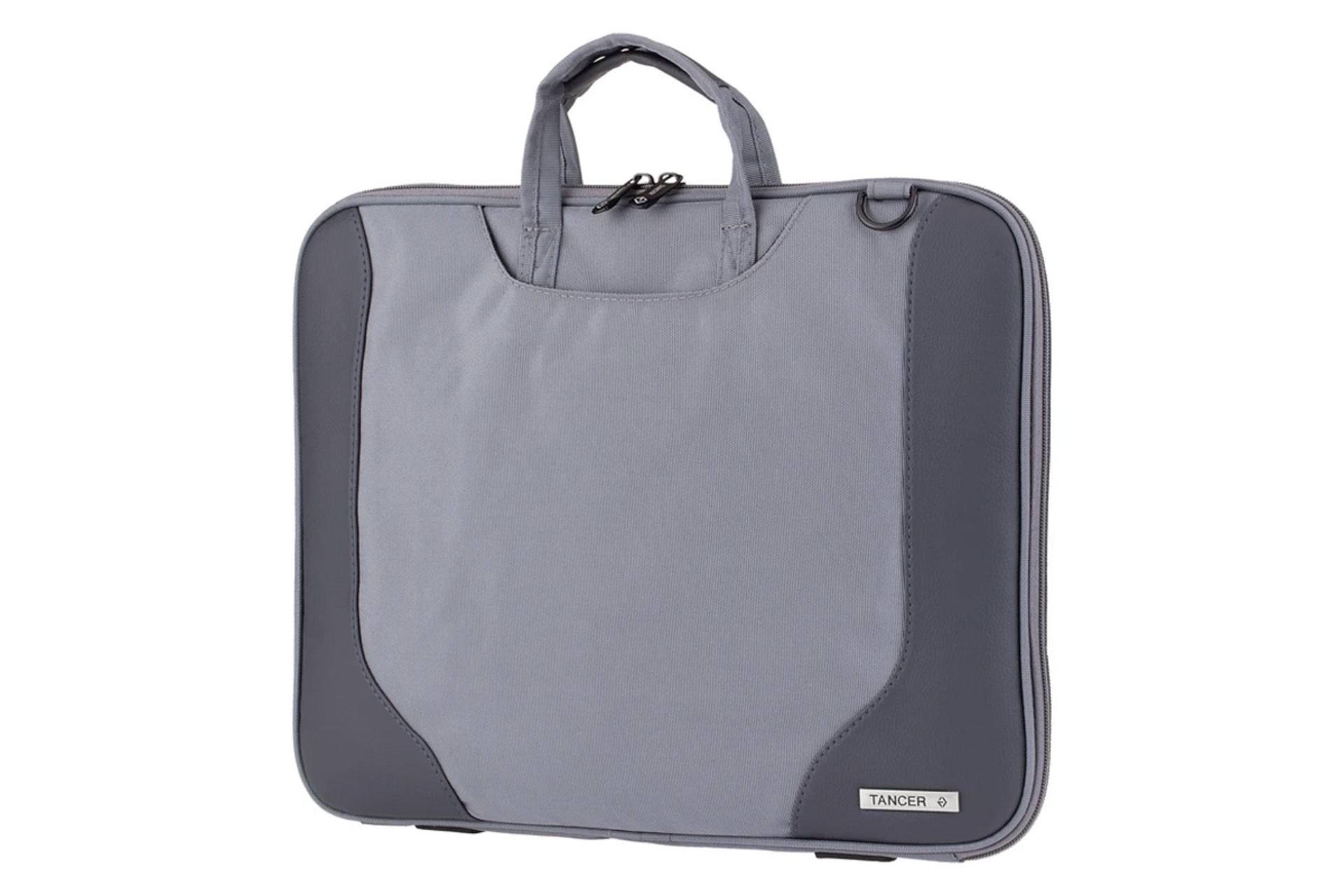 کیف لپ تاپ تنسر میلان مناسب 15.6 اینچ رنگ خاکستری