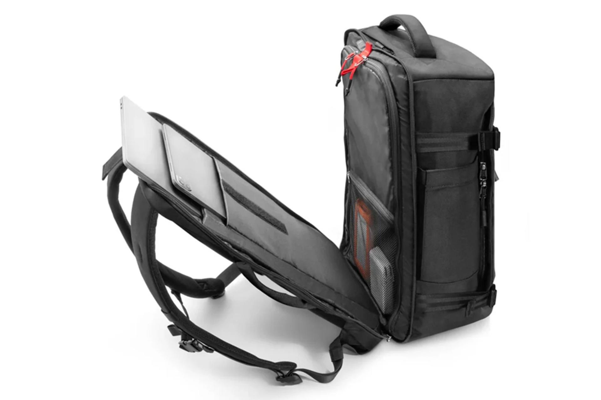 نمای کنار کوله پشتی لپ تاپ تام تاک Navigator-T66 مناسب 17.3 اینچ