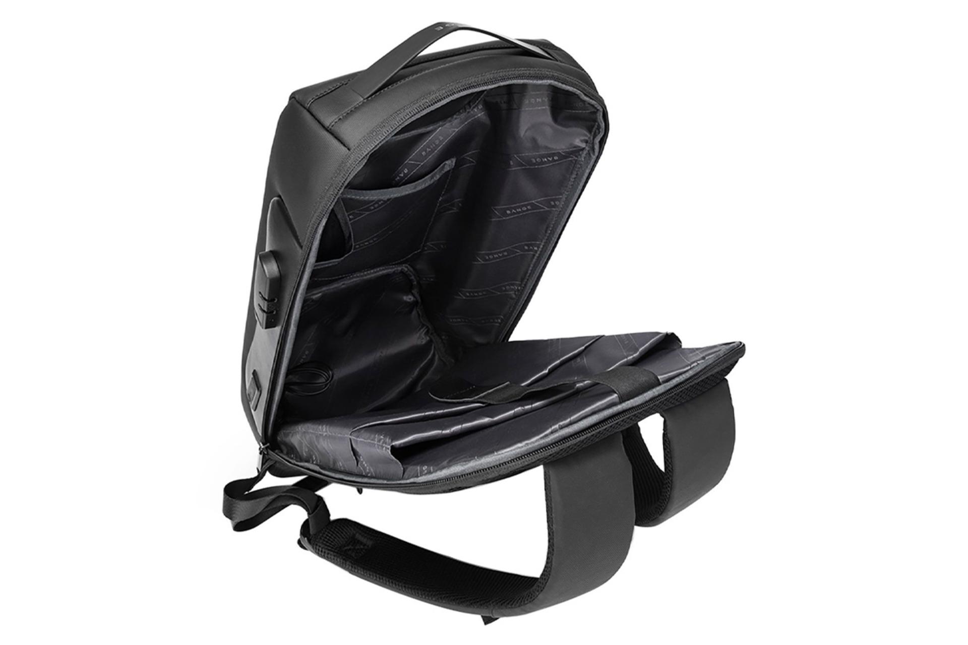 نمای داخل کوله پشتی لپ تاپ بنج 7216 مناسب 15.6 اینچ