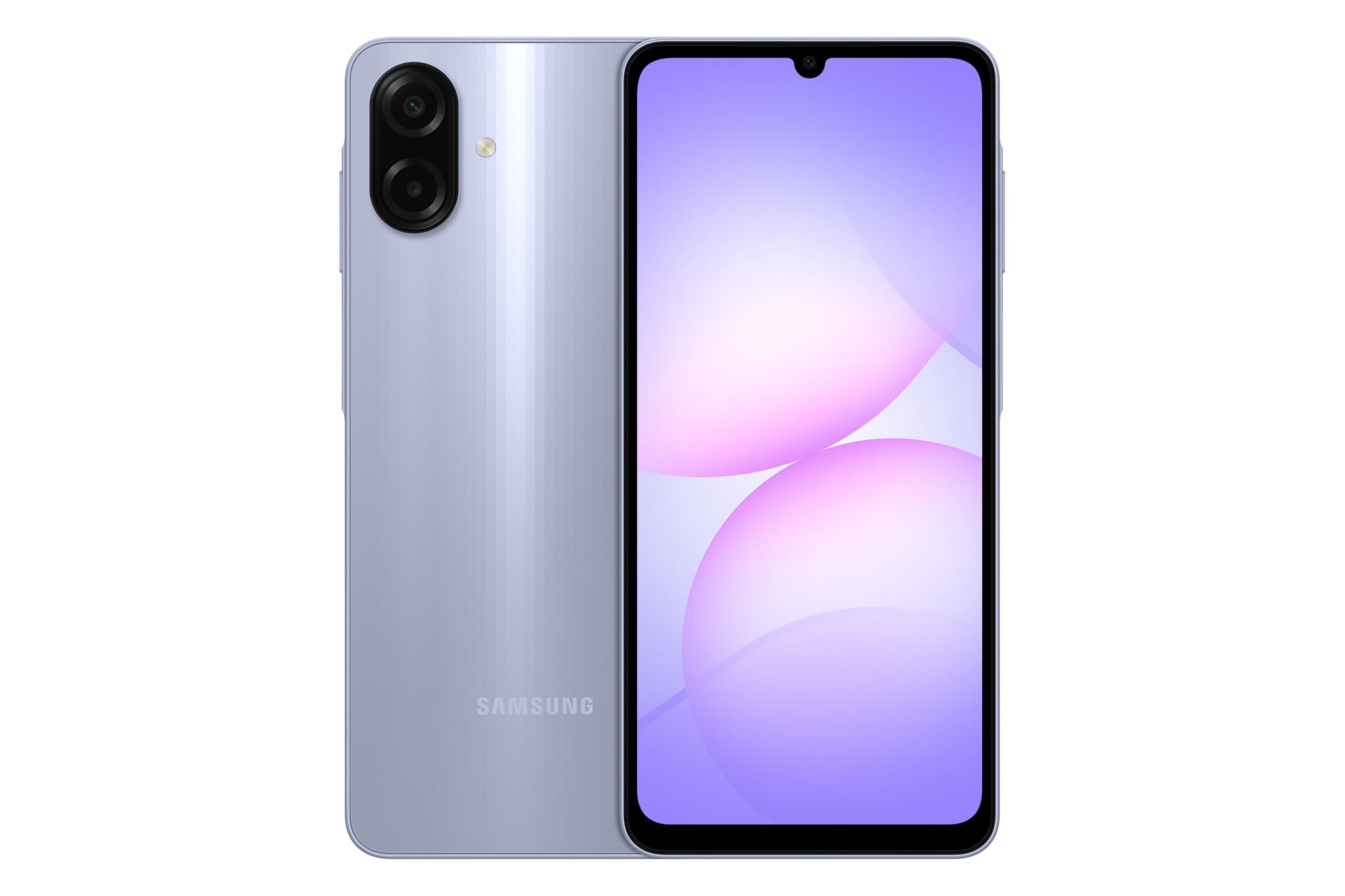 پنل جلو و پشت گوشی موبایل گلکسی A07 سامسونگ 4G ارغوانی / Samsung Galaxy A07 4G