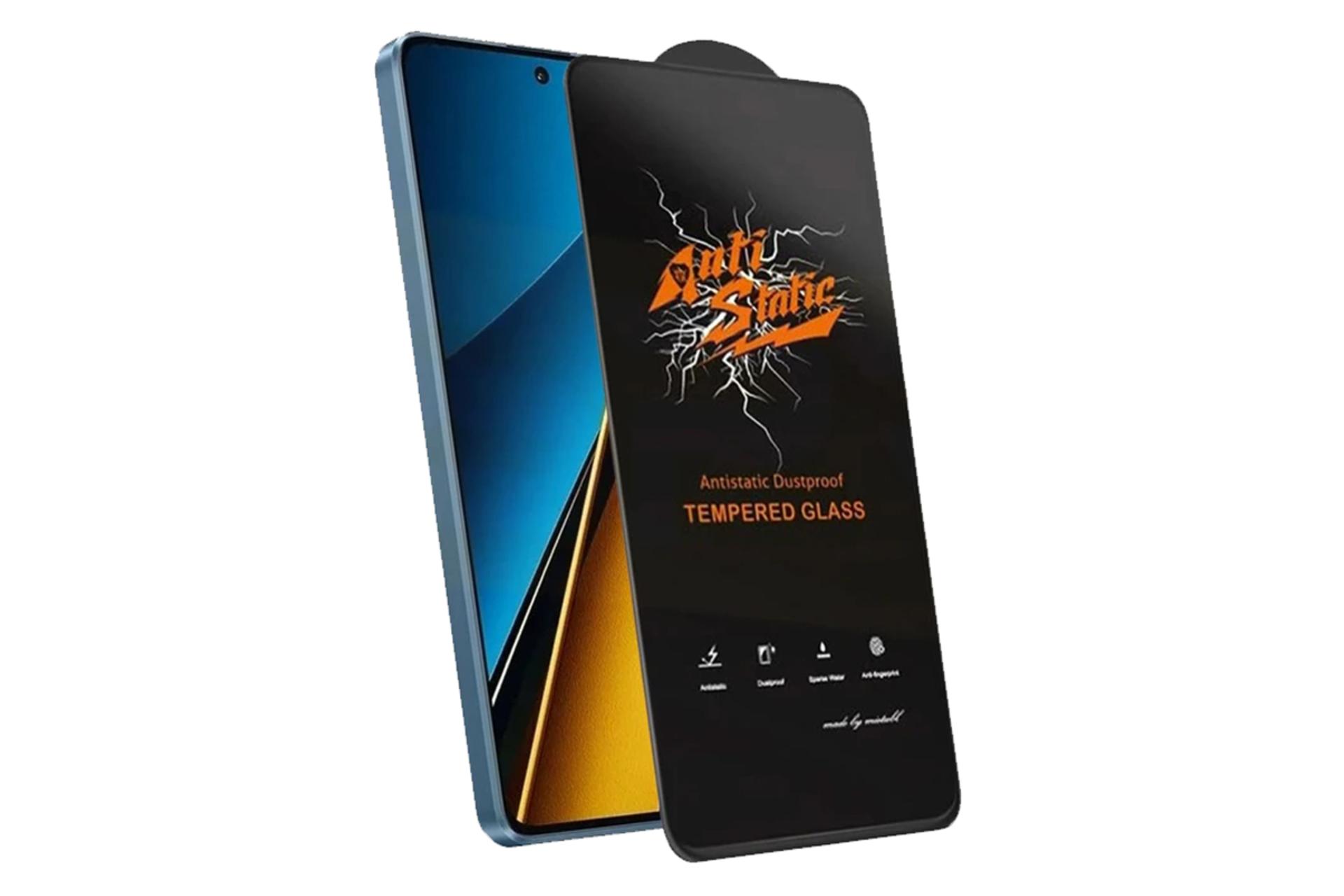 محافظ صفحه نمایش گوشی اسپریگ مدل AntisB2 مناسب شیائومی Poco X7 Pro / Poco F6