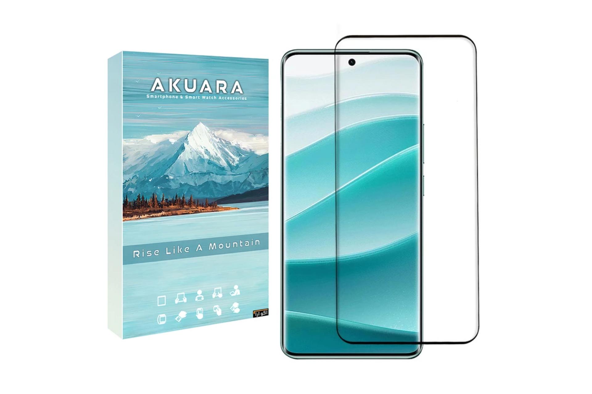 جعبه محافظ صفحه نمایش گوشی آکوآرا مدل Full AKU fl1 مناسب شیائومی Redmi Note 14 Pro