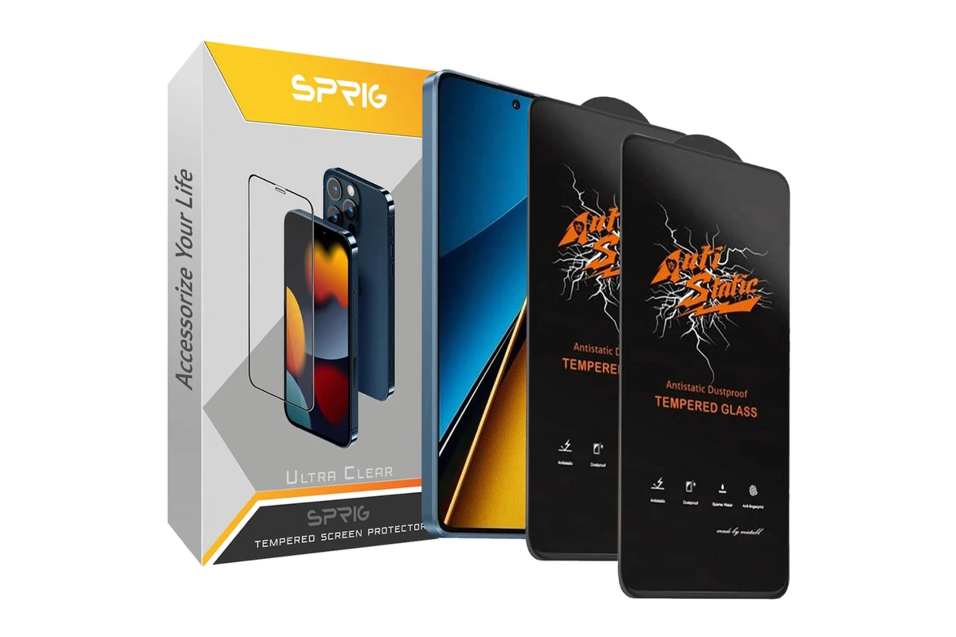 جعبه محافظ صفحه نمایش گوشی اسپریگ مدل Antistatic_MTB مناسب شیائومی Poco F3