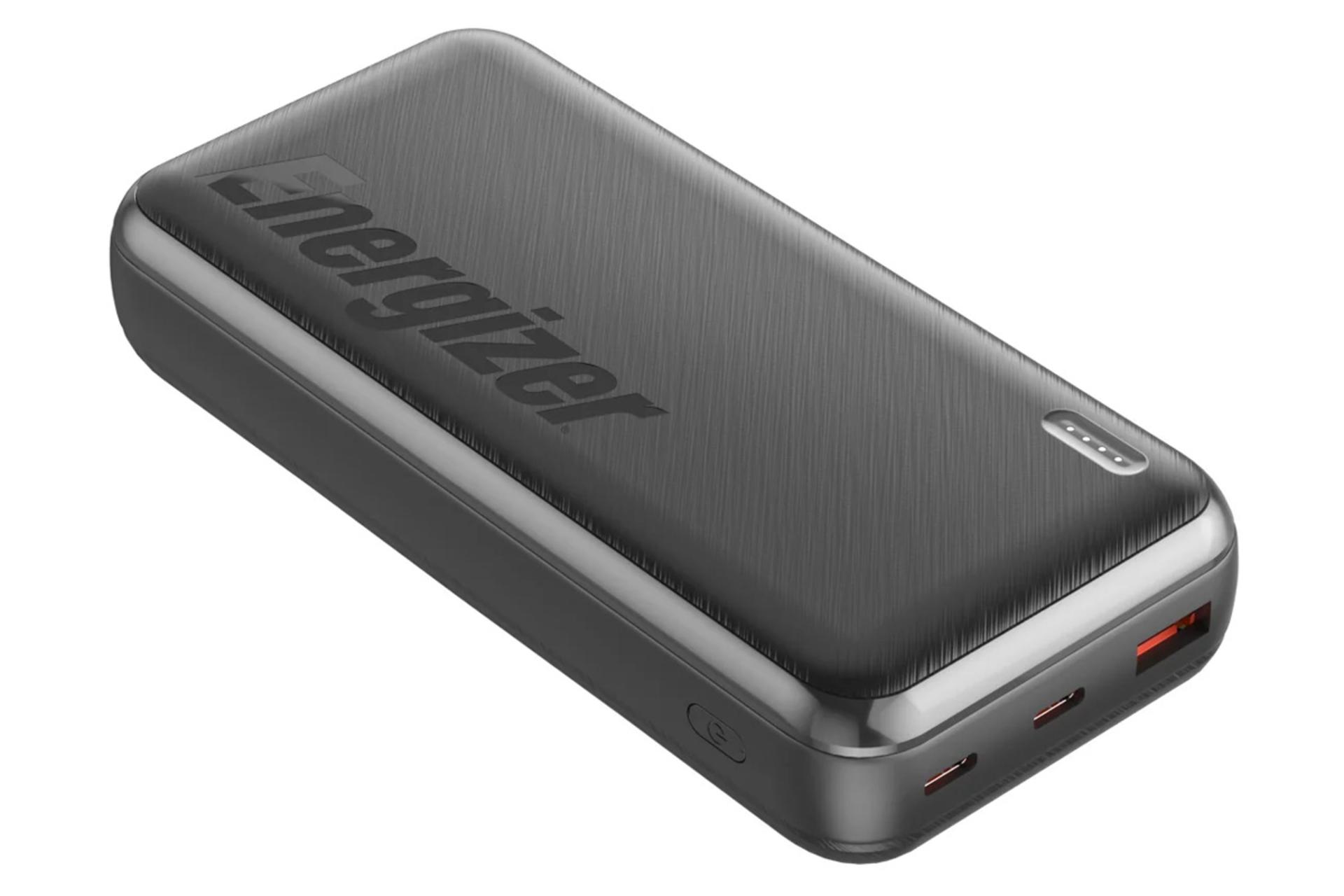 ابعاد و اندازه پاور بانک انرجایزر UE20055PQ با ظرفیت 20000 میلی‌آمپر ساعت