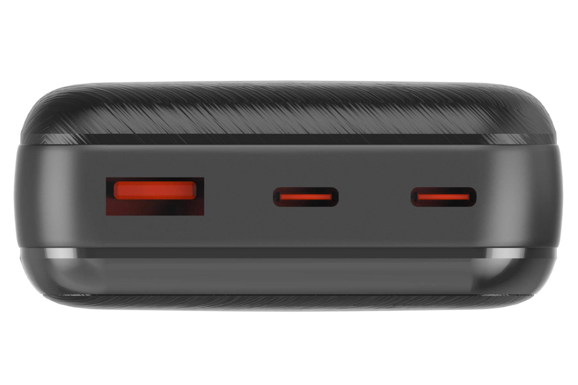 کانکتور و اتصال پاور بانک انرجایزر UE20055PQ با ظرفیت 20000 میلی‌آمپر ساعت