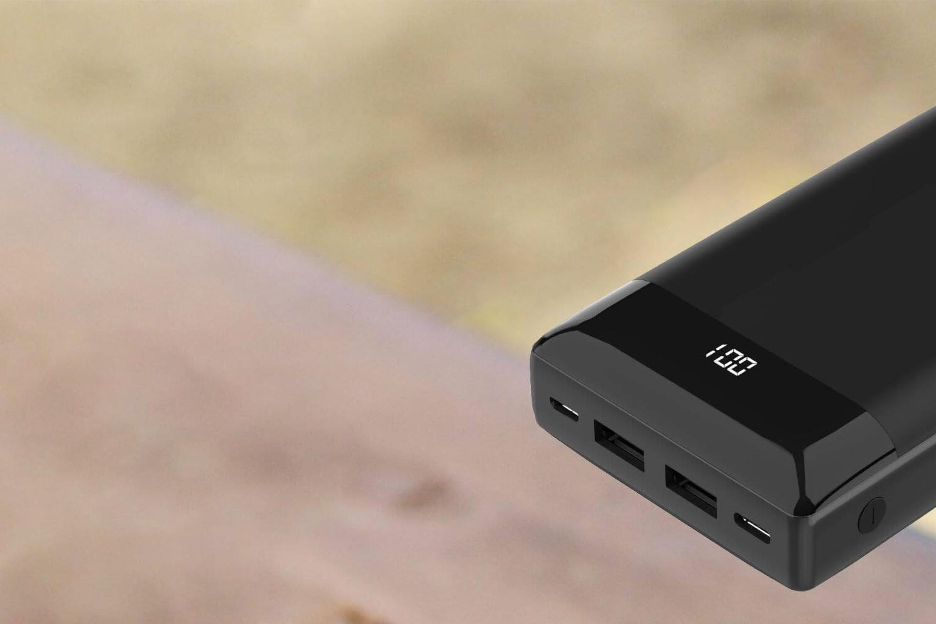 کانکتور و اتصال پاور بانک انرجایزر UE20021 با ظرفیت 20000 میلی‌آمپر ساعت