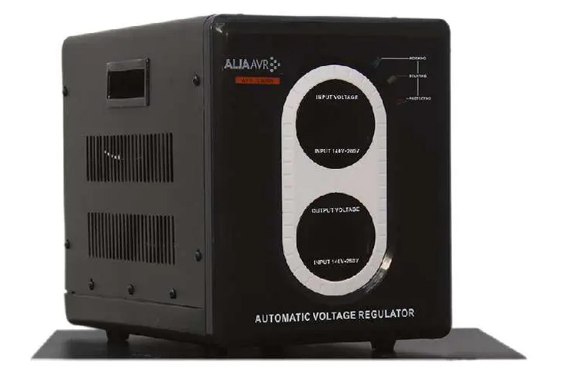 مرجع متخصصين ايران ابعاد و اندازه استابلايزر آلجا مدل AVR-10KVA
