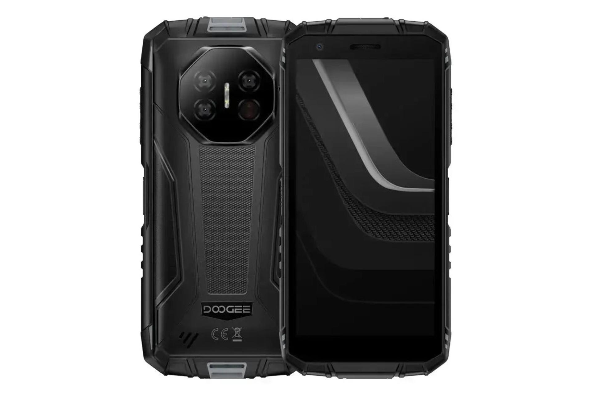 پنل جلو و پشت گوشی موبایل Fire 3 اولترا دوجی مشکی و خاکستری / Doogee Fire 3 Ultra