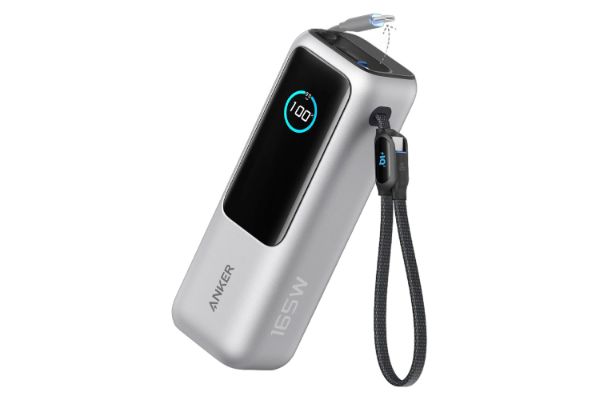 پاور بانک انکر Zolo 25K 165W با ظرفیت 25000 میلی‌آمپر ساعت رنگ نقره ای