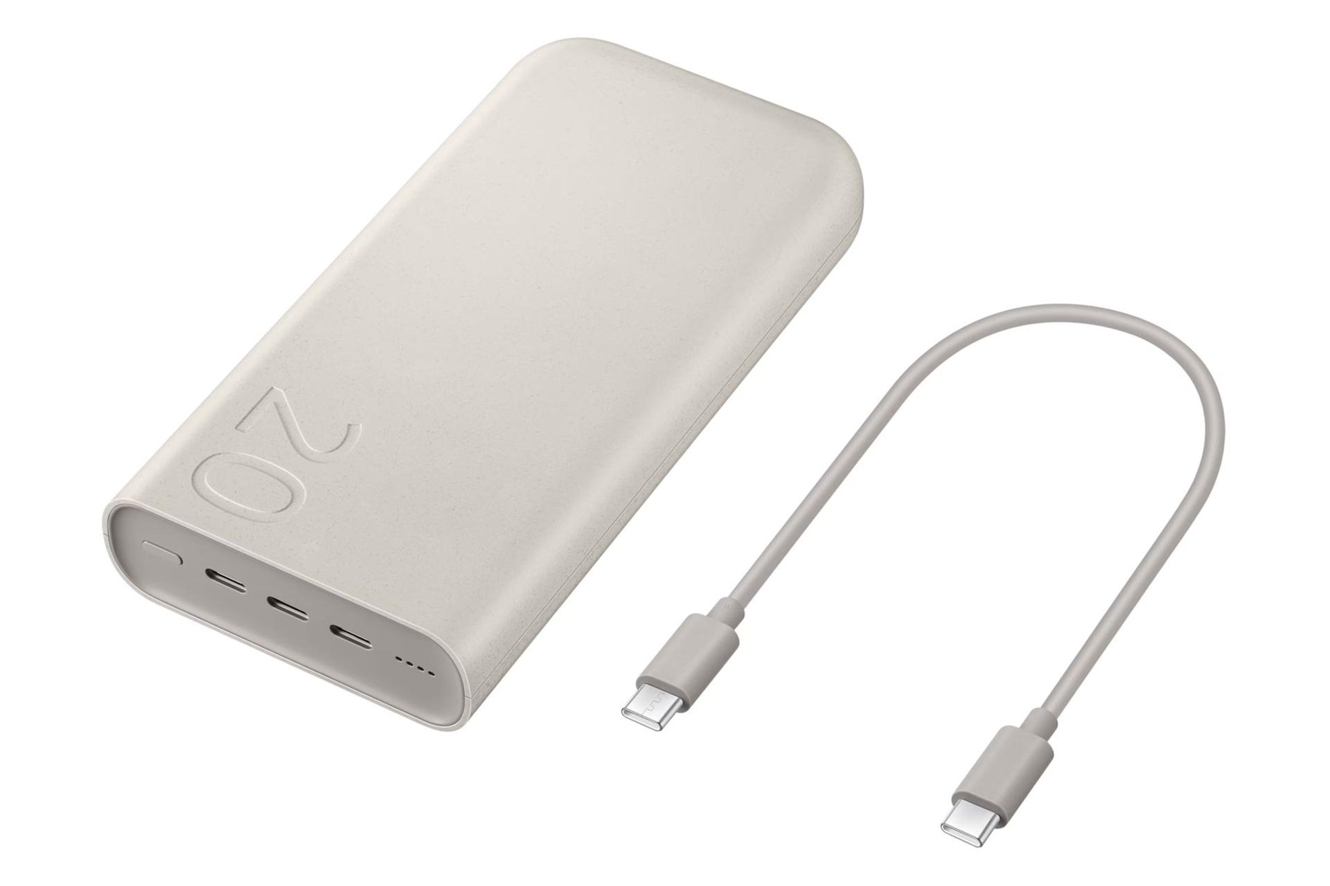کابل پاور بانک سامسونگ EB-P4520 با ظرفیت 20000 میلی‌آمپر ساعت