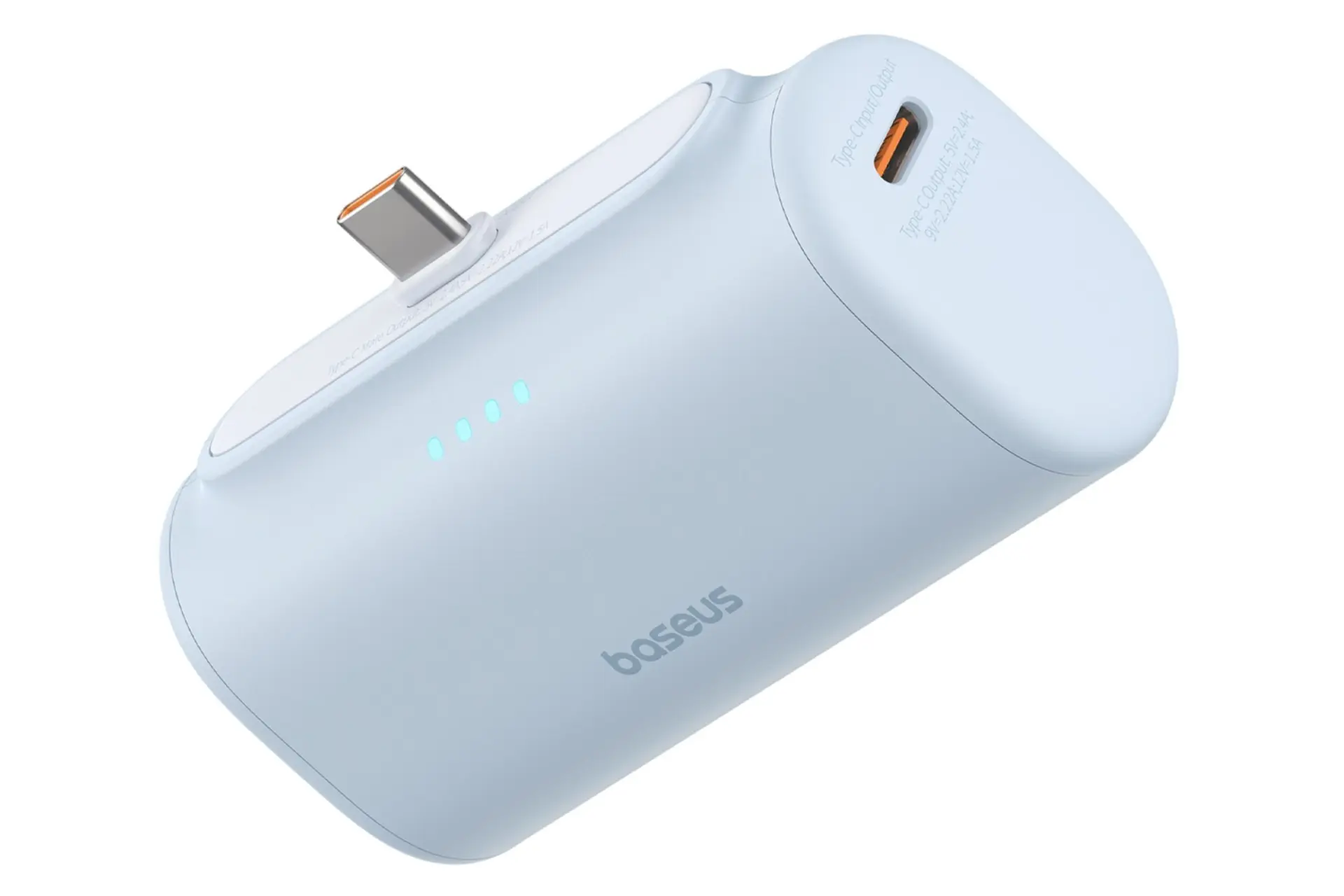ابعاد و اندازه پاور بانک باسئوس Compact Type-C Edition با ظرفیت 5000 میلی‌آمپر ساعت