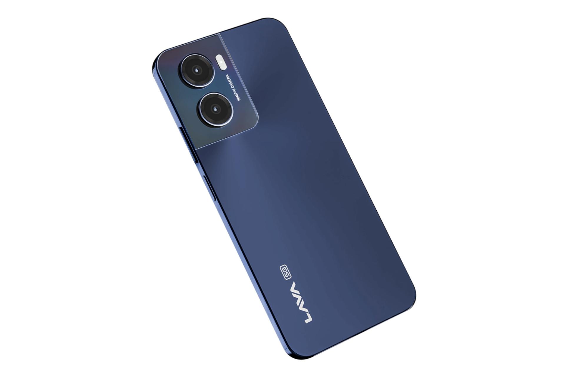 پنل پشت و چینش دوربین گوشی موبایل لاوا Lava Blaze Dragon سرمه ای تیره