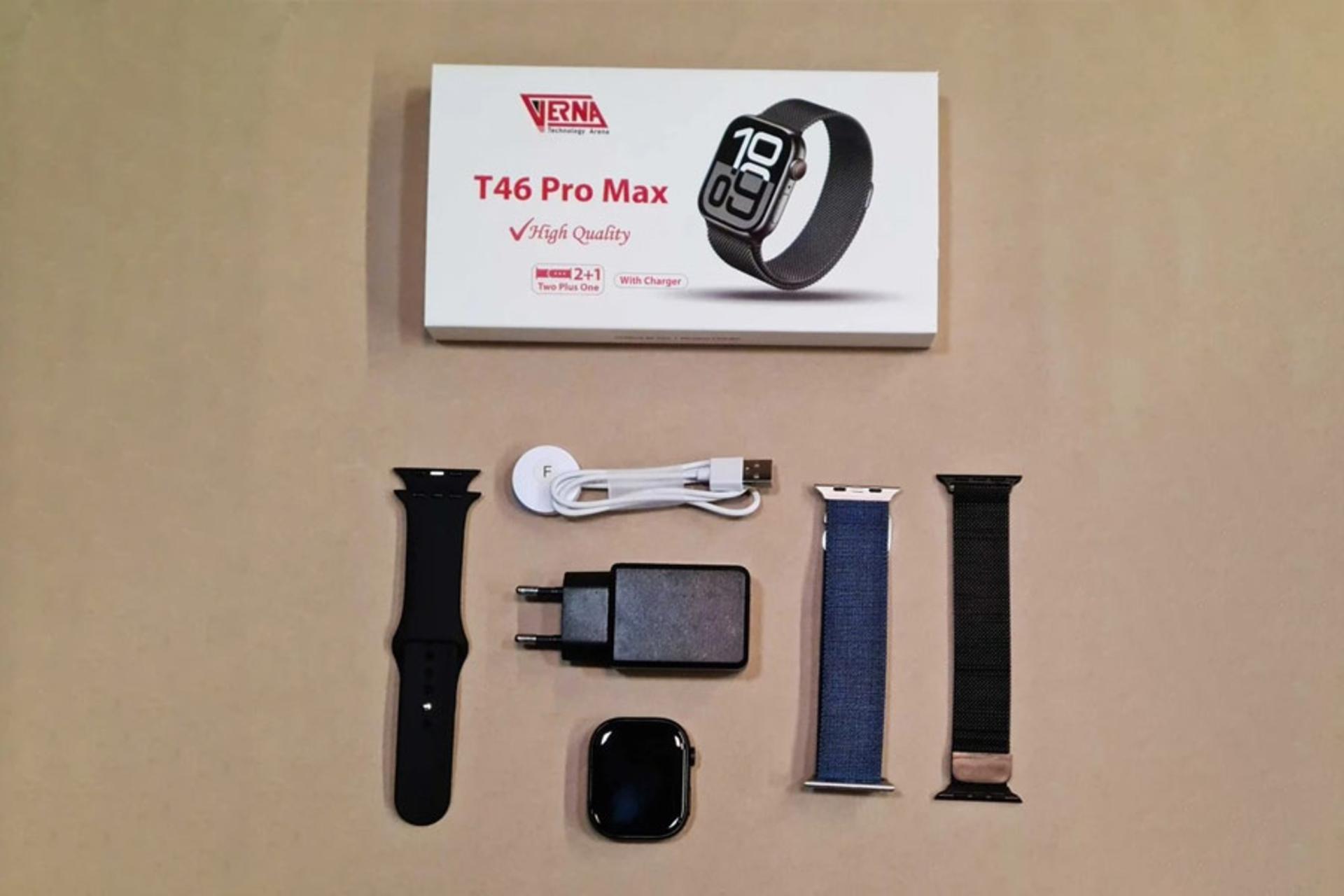 اقلام همراه ساعت هوشمند ورنا T46 Pro Max