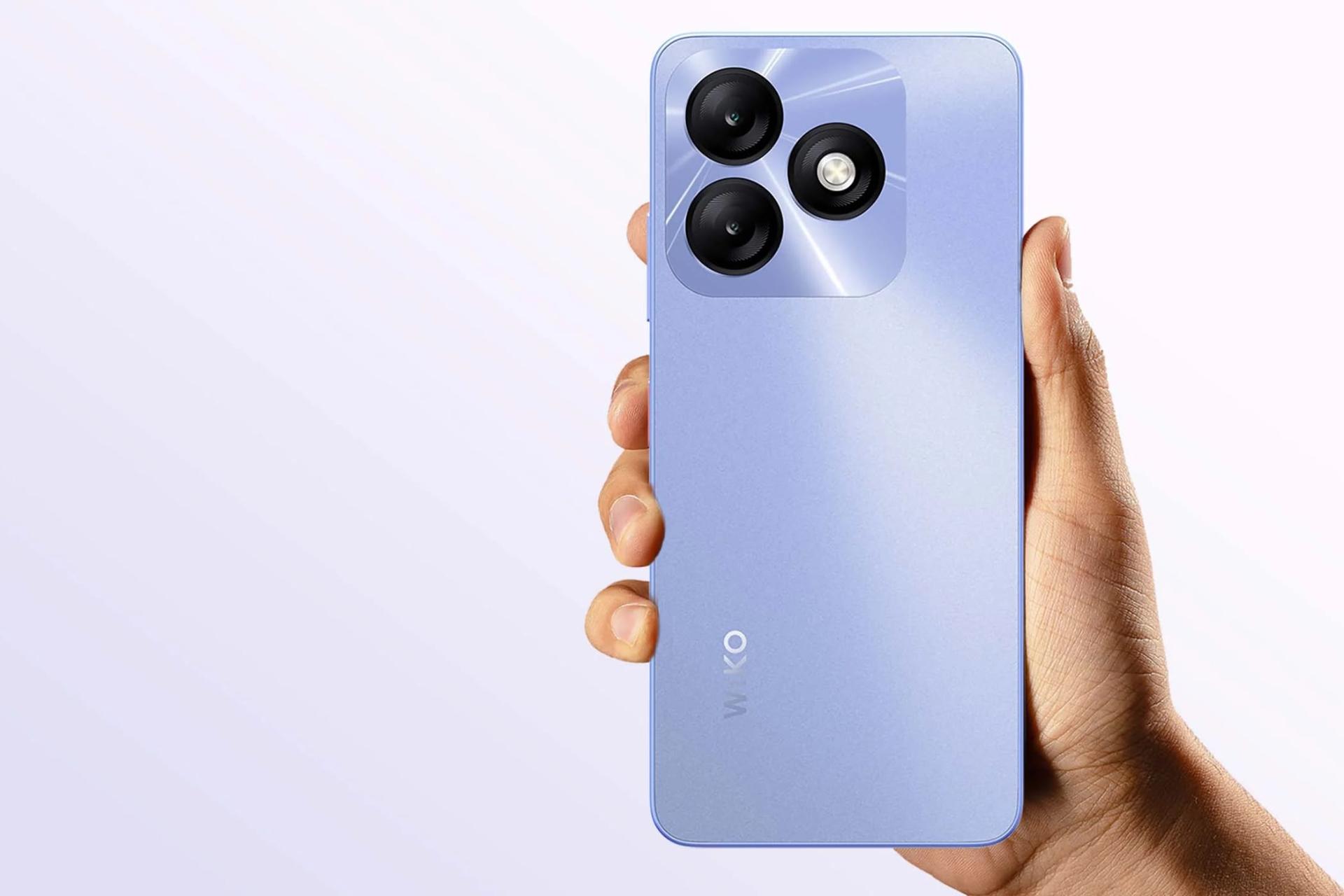 پنل پشت و چینش دوربین گوشی موبایل ویکو Wiko T40 ارغوانی