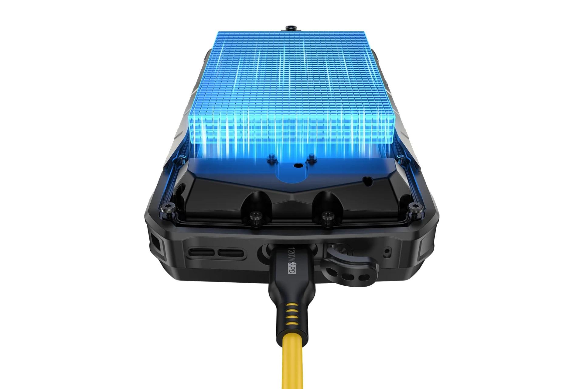 گوشی موبایل آرمور 29 پرو یولفون در حال شارژ / Ulefone Armor 29 Pro