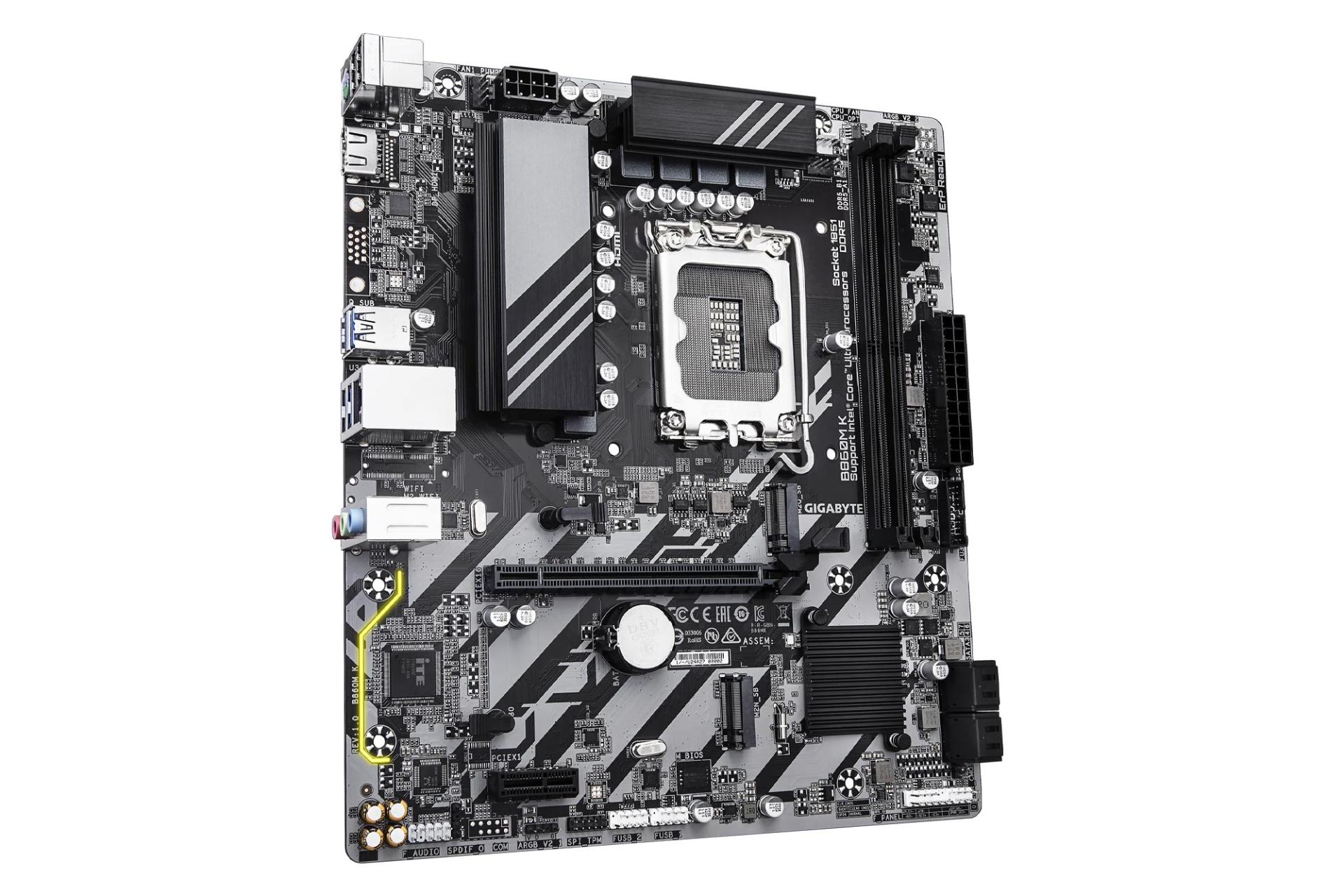 ابعاد و اندازه مادربرد گیگابایت B860M K