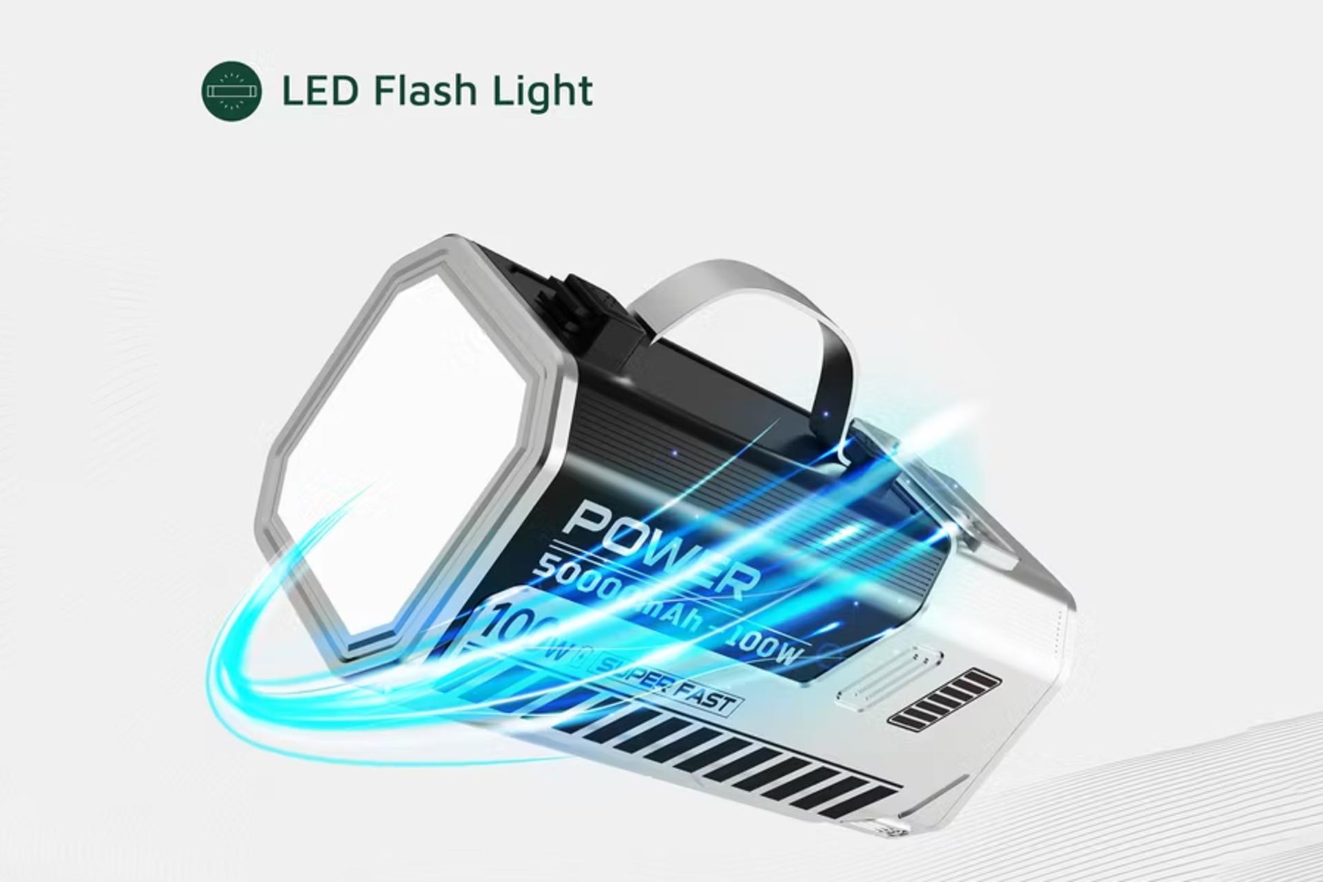 پاور بانک گرین لیون Power Max 100W با ظرفیت 50000 میلی‌آمپر ساعت