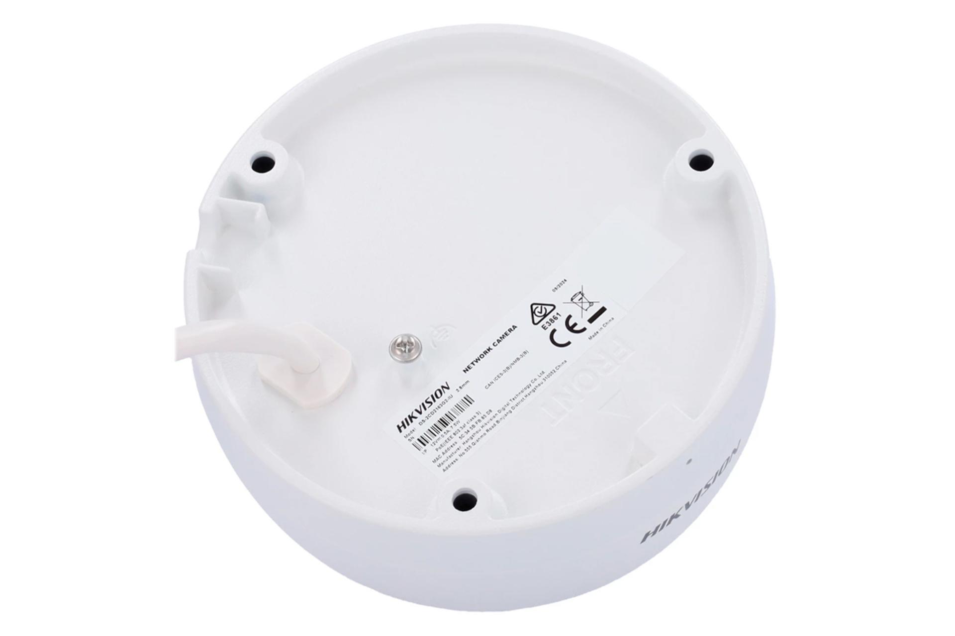 نمای پشت دوربین مداربسته هایک ویژن DS-2CD2163G2-IU