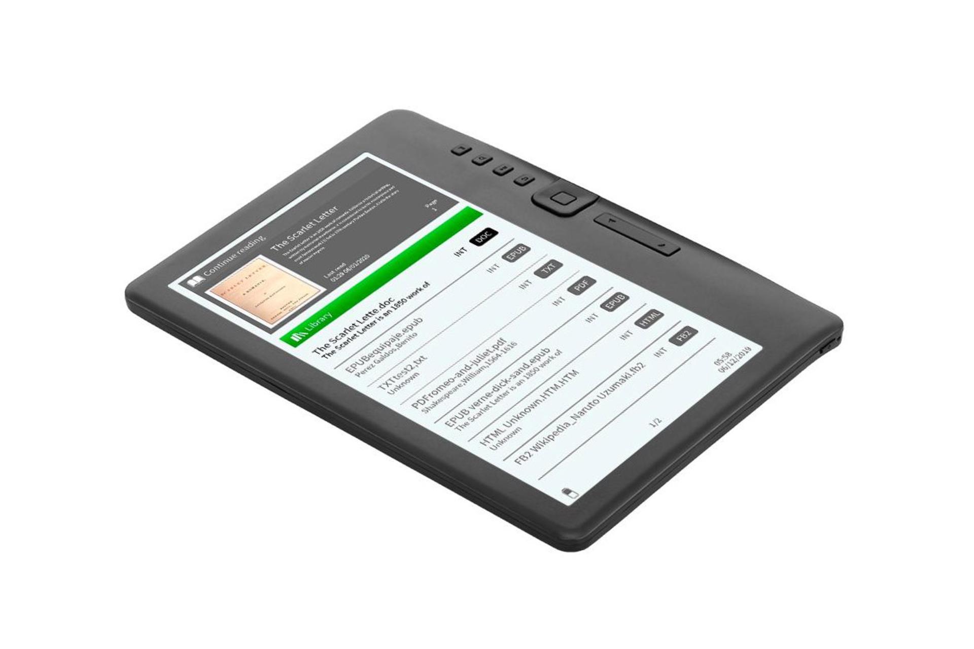 رزولوشن و کیفیت تصویر کتابخوان فیکتوری BK7019