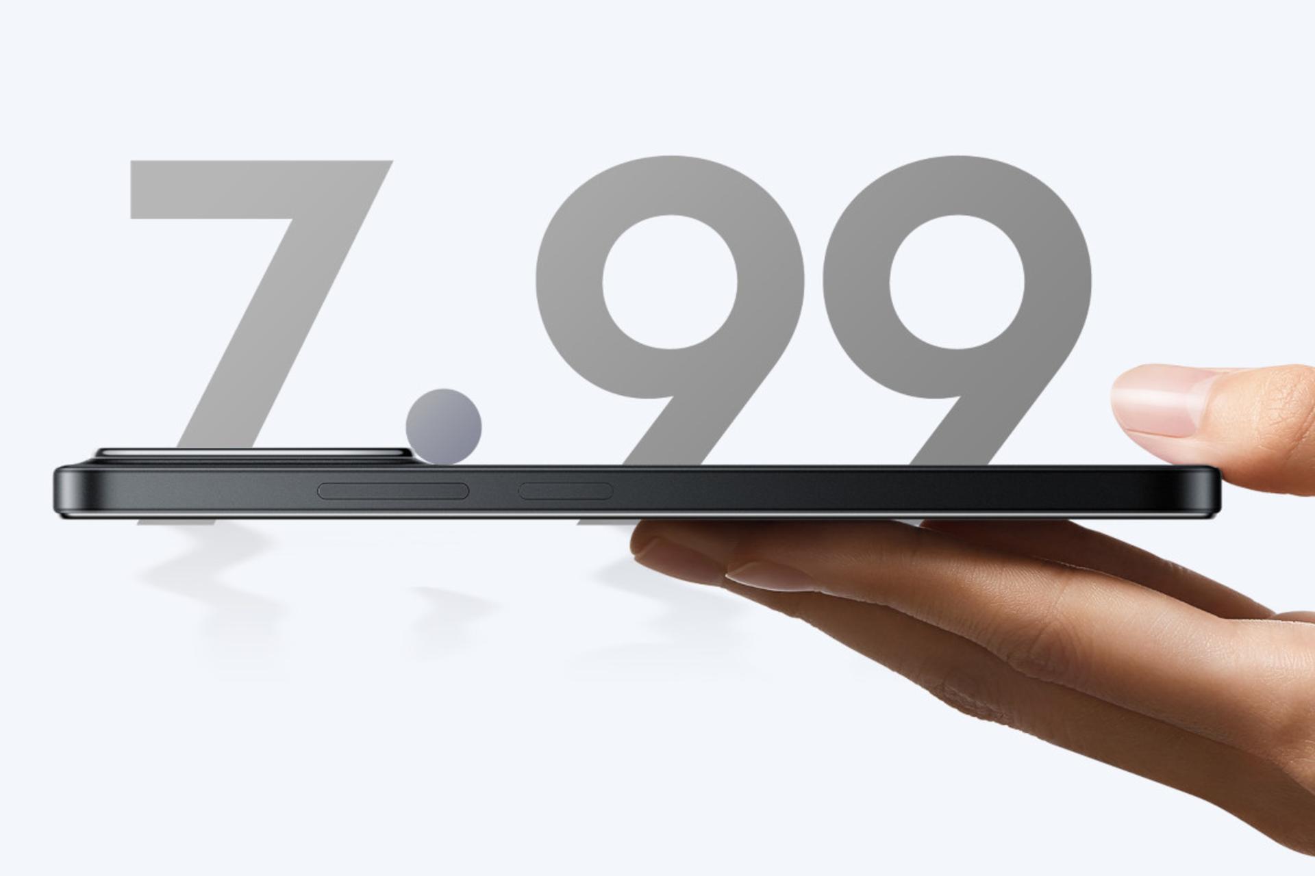 ضخامت گوشی موبایل پوکو C85 شیائومی 4G مشکی / Xiaomi Poco C85 4G
