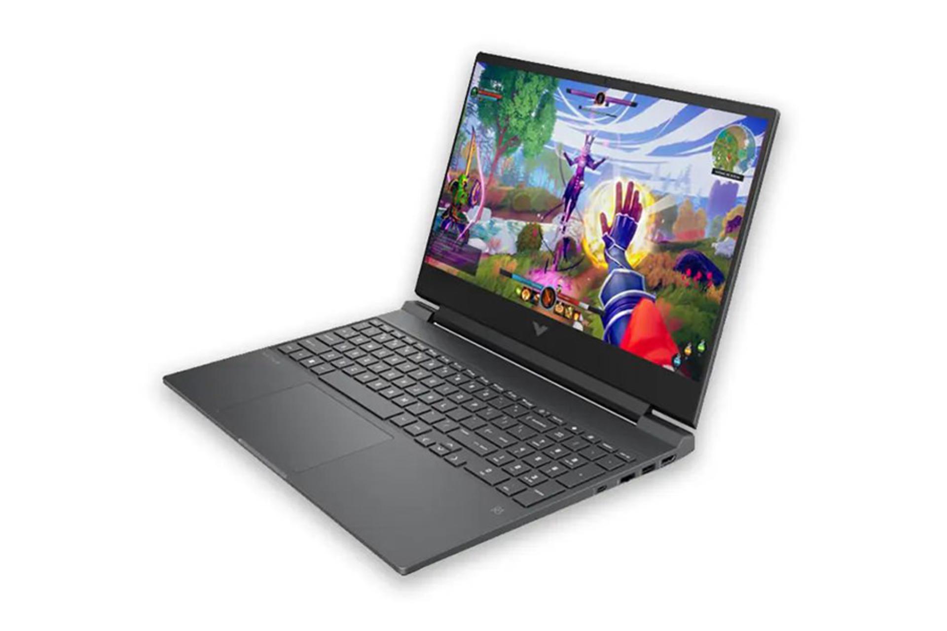 لپ تاپ اچ پی HP Victus 15-fb3093dx نمای جلو و راست