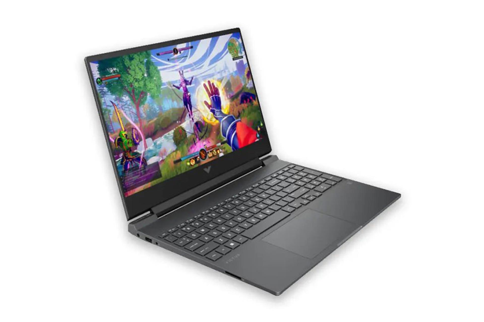 لپ تاپ اچ پی HP Victus 15-fb3093dx نمای جلو و چپ