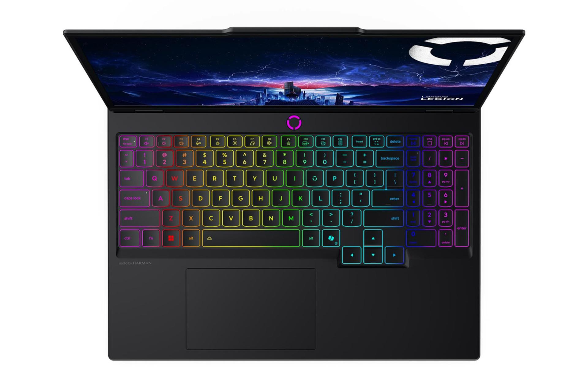 لپ تاپ لنوو Lenovo Legion 5 15IRX10 نمای بالا و کیبورد