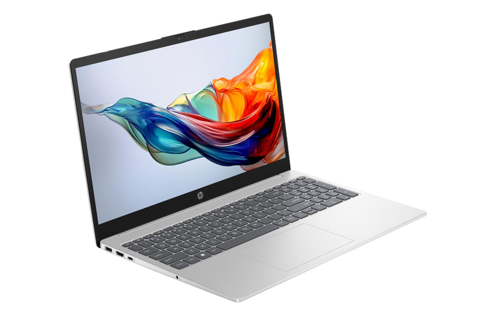 لپ تاپ اچ پی HP 15-fc0171nia نمای جلو و چپ