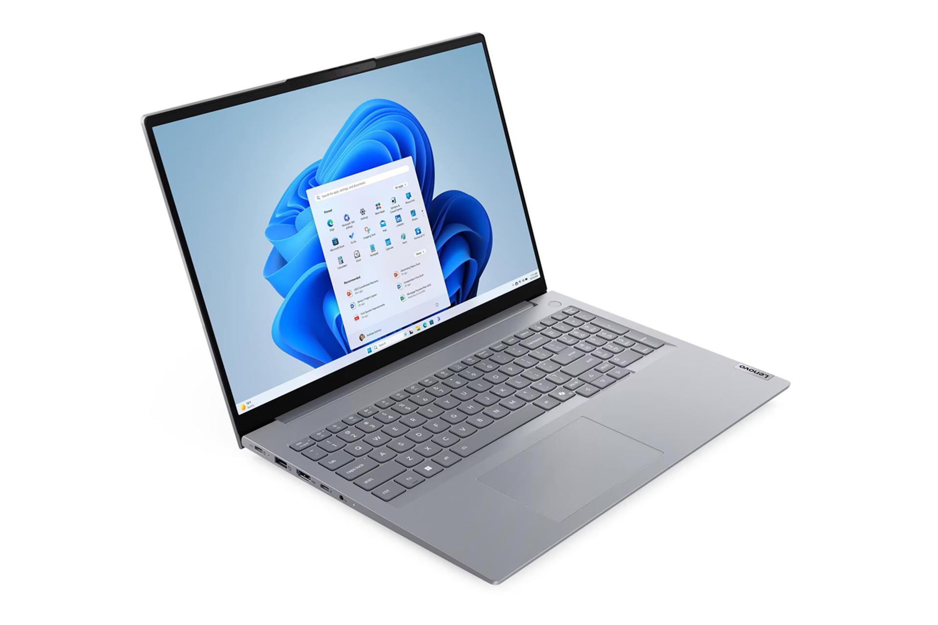 لپ تاپ لنوو Lenovo ThinkBook 16 G8 IAL نمای جلو و چپ