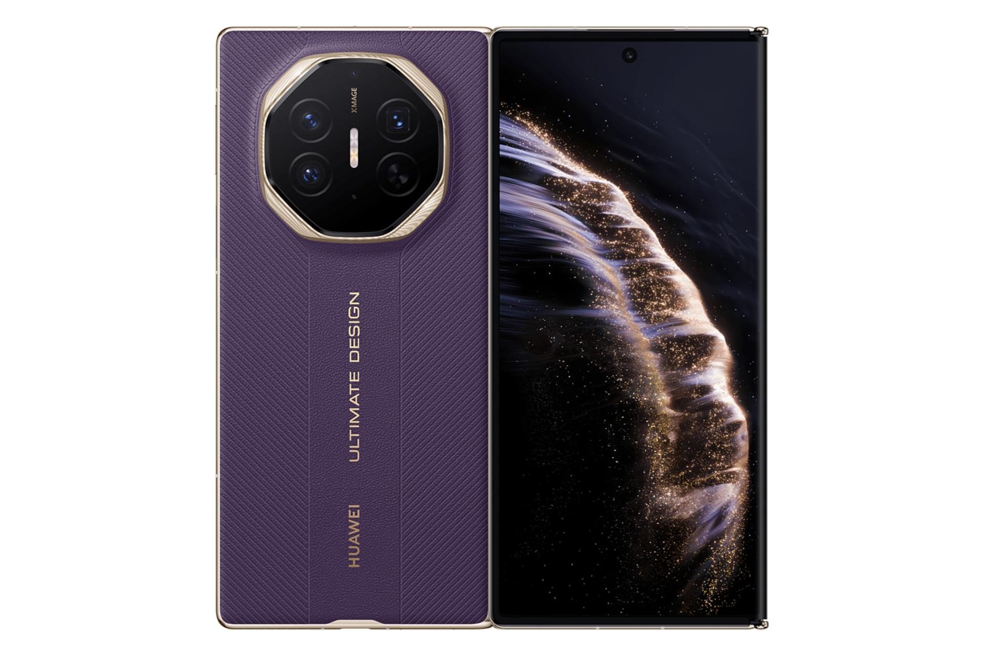 پنل جلو و پشت گوشی موبایل میت XTs آلتیمیت هواوی بنفش تیره / Huawei Mate XTs Ultimate