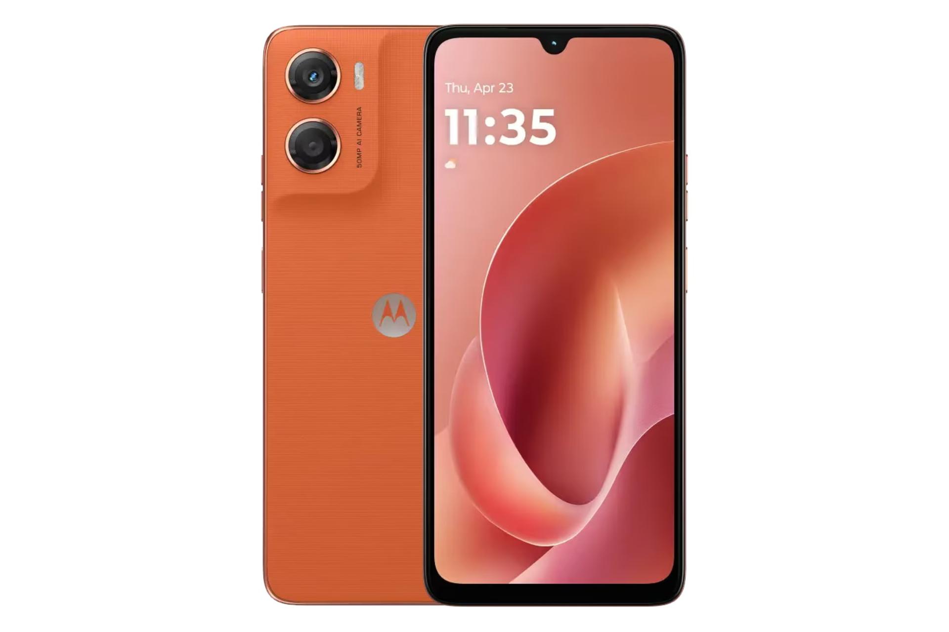 پنل جلو و پشت گوشی موبایل موتو G06 موتورولا مرجانی / Motorola Moto G06