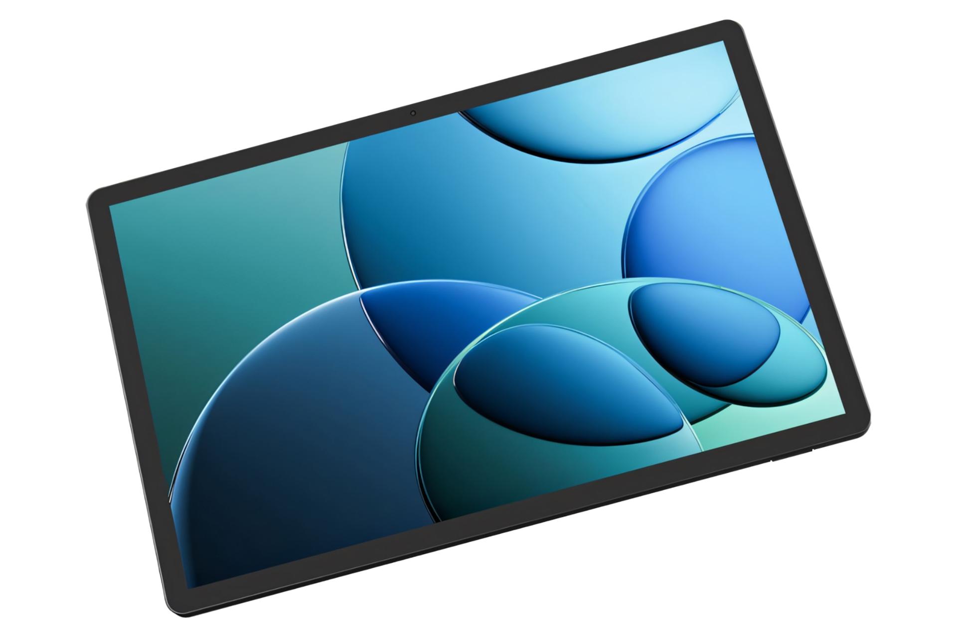 نمای پنل جلوی تبلت Iconia X14 ایسر / Acer Iconia X14 با نمایشگر روشن و نمایش دوربین سلفی