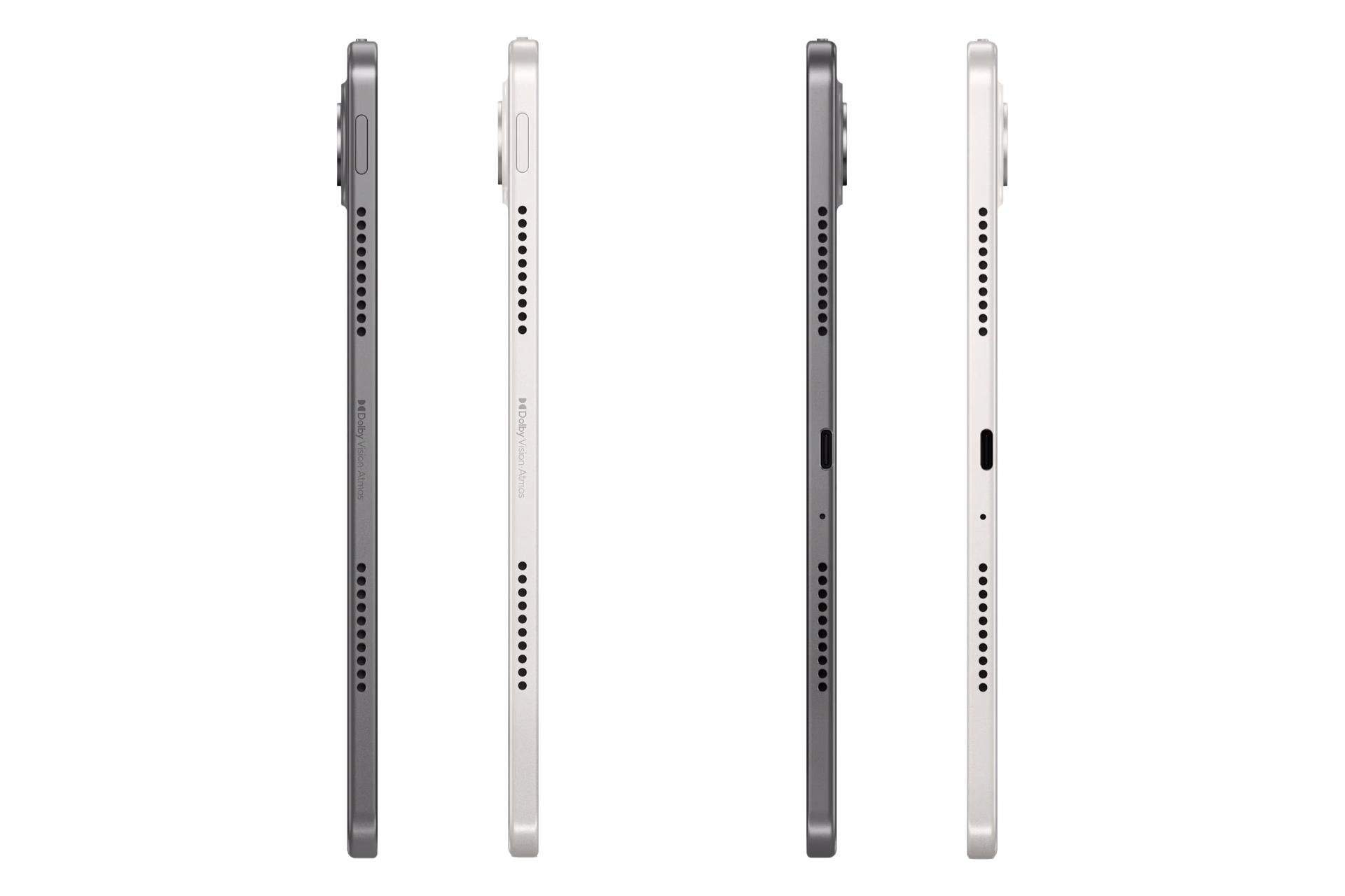 نمای لبه های کناری تبلت یوگا تب لنوو / Lenovo Yoga Tab با نمایش درگاه و حفره‌های اسپیکر