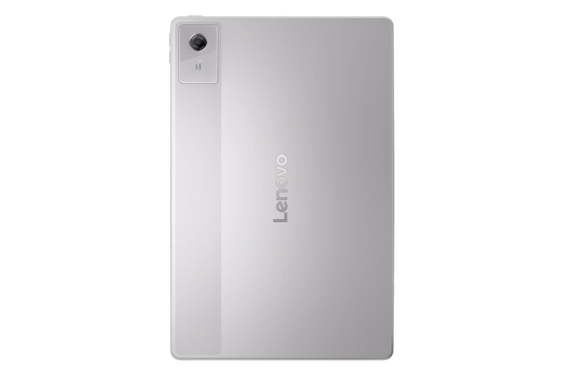 نمای پنل پشت تبلت Idea تب پلاس لنوو / Lenovo Idea Tab Plus با نمایش لوگو و دوربین رنگ خاکستری روشن
