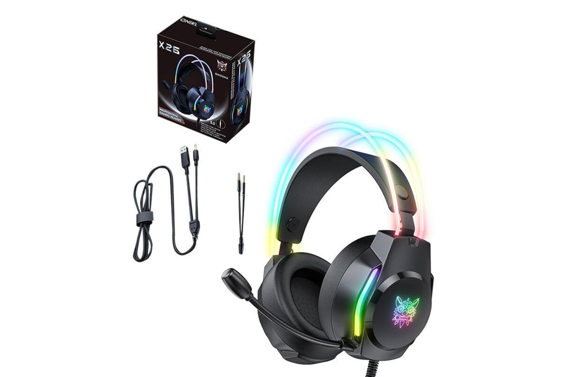 اقلام همراه هدفون اونیکوما X26