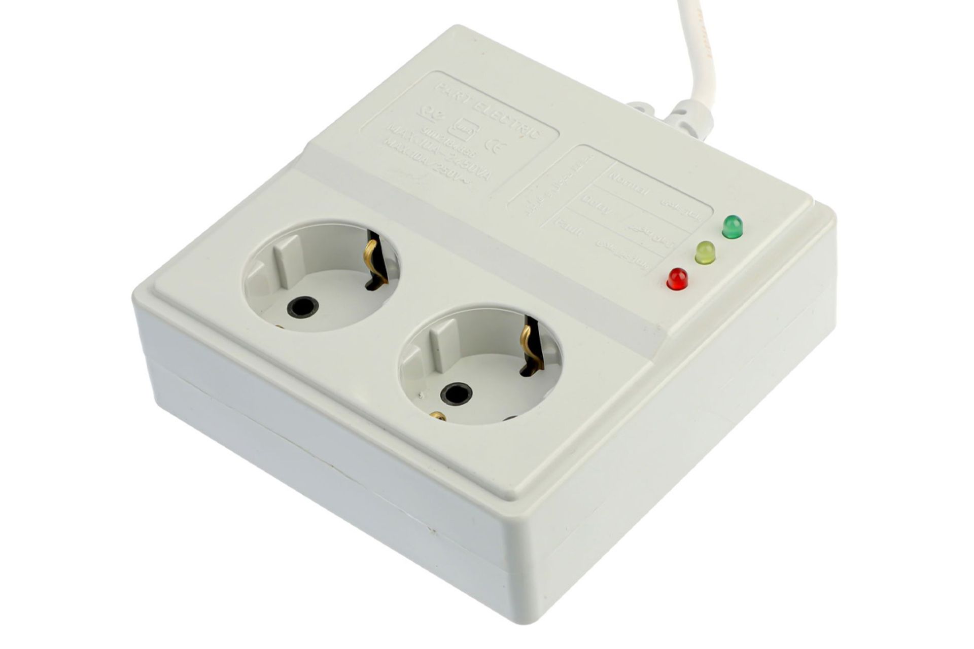 ابعاد و اندازه محافظ ولتاژ پارت الکتریک مدل PE767