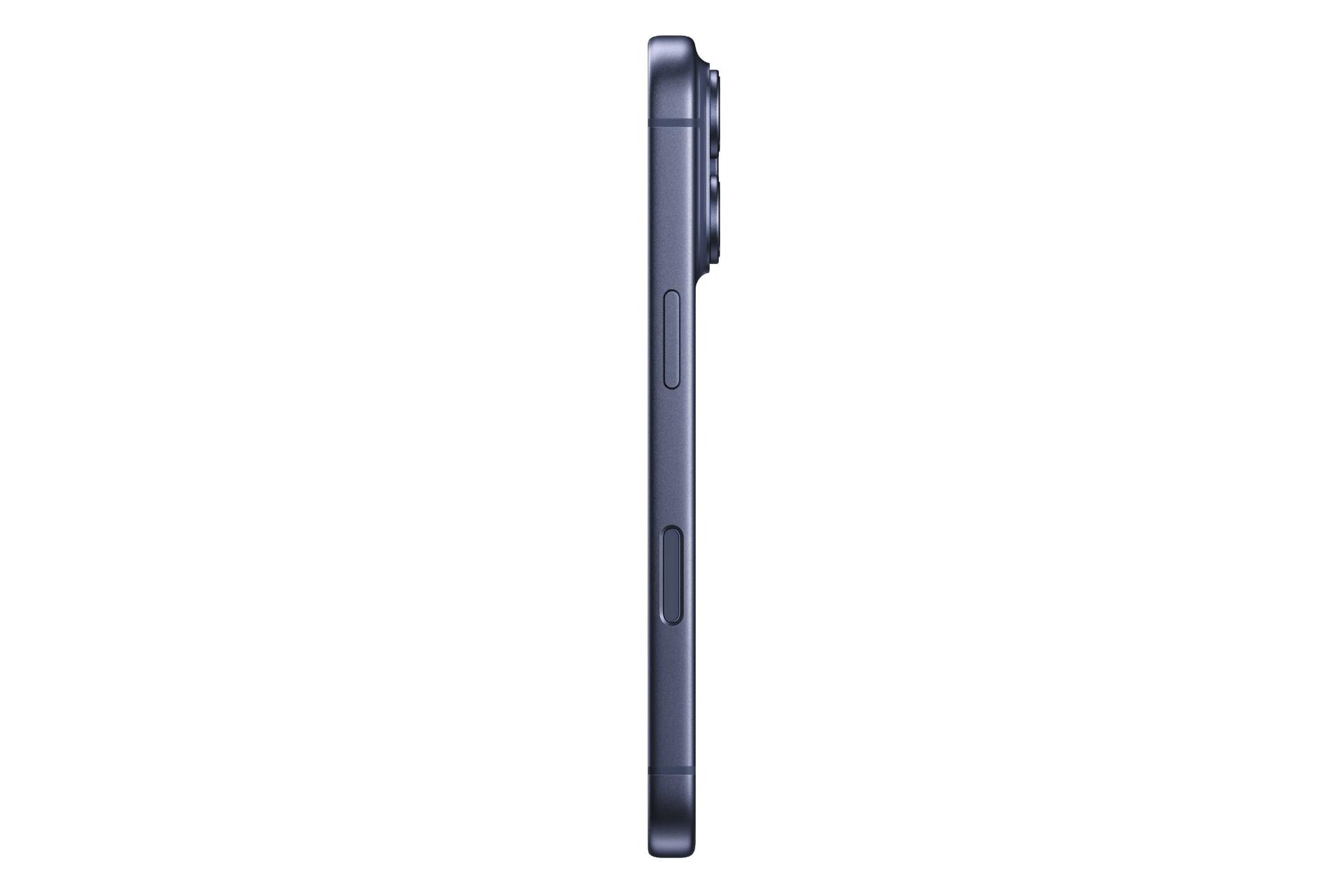 گوشی موبایل اپل آیفون 17 پرو رنگ آبی نمای جانبی Apple iPhone 17 Pro