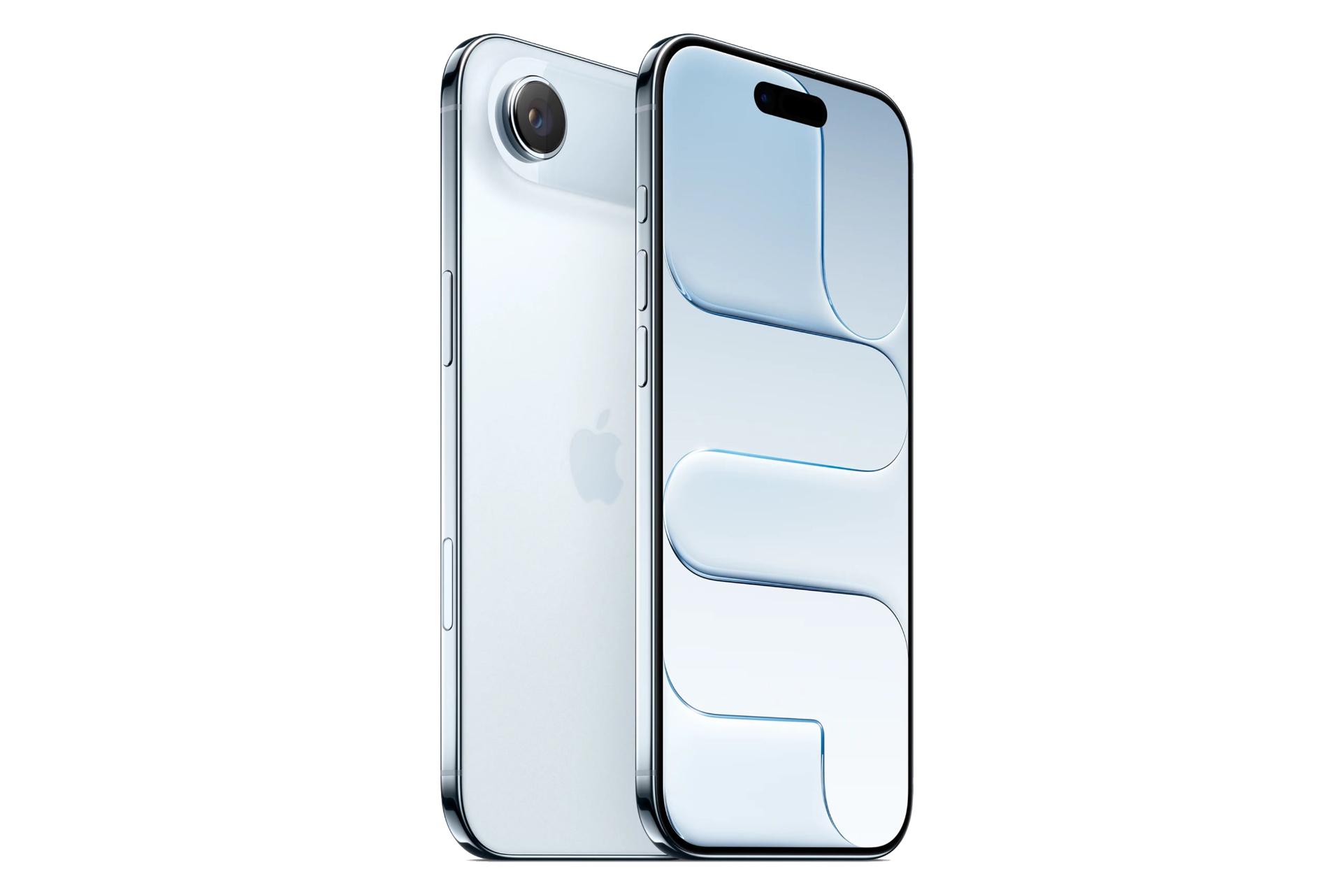 گوشی موبایل اپل آیفون ایر رنگ آبی نمای جلو و پشت Apple iPhone Air