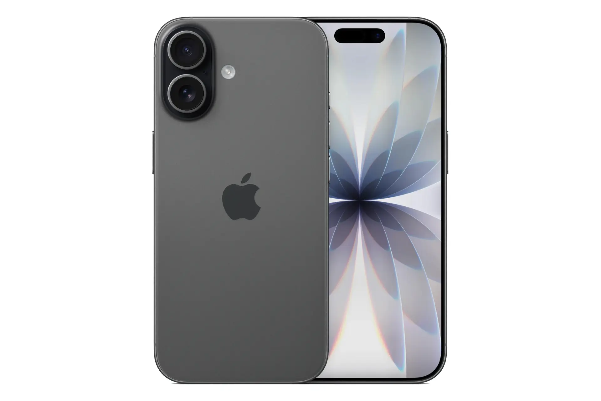 گوشی موبایل اپل آیفون 17 رنگ مشکی نمای پنل جلو و پشت Apple iPhone 17