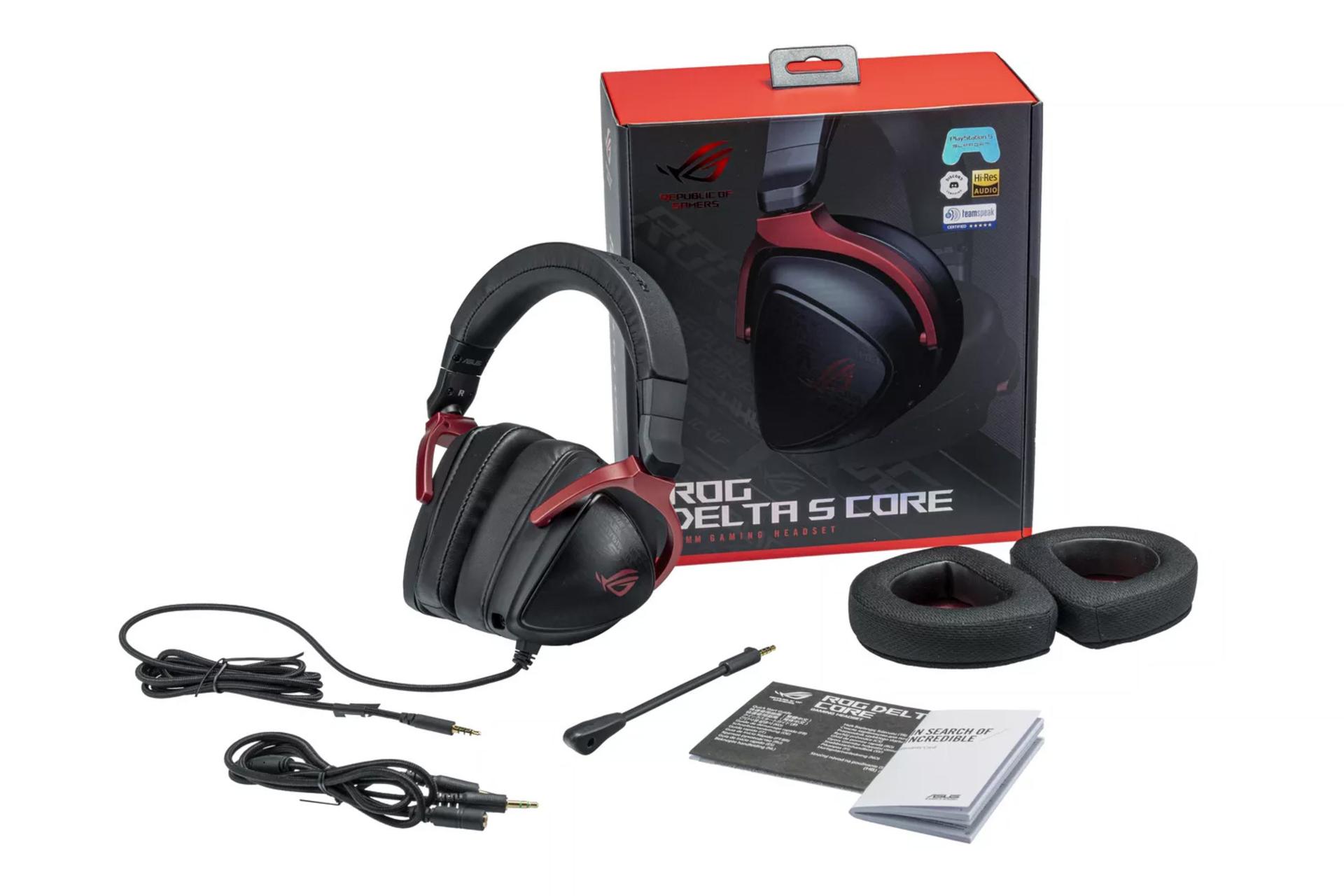 اقلام همراه هدفون ایسوس ROG Delta S Core