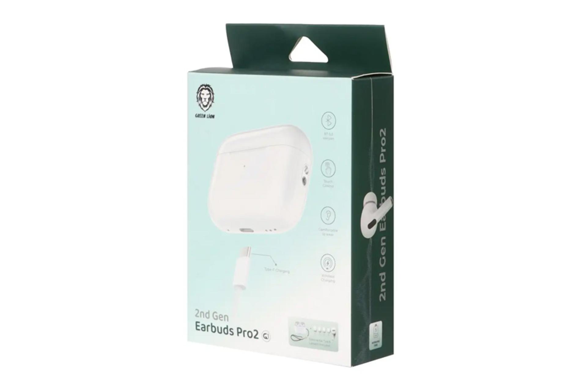 جعبه هدفون گرین لیون Earbuds Pro 2 نسل دوم