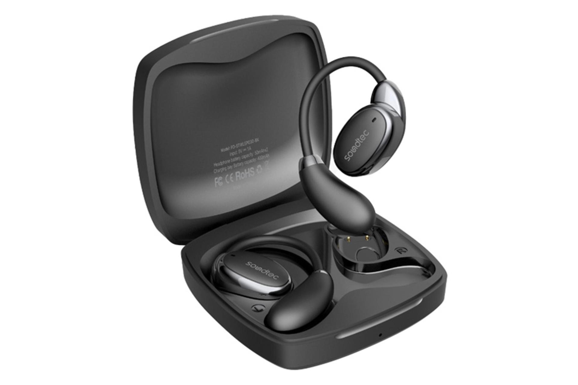 هدفون پرودو Soundtec Aero Tune رنگ مشکی