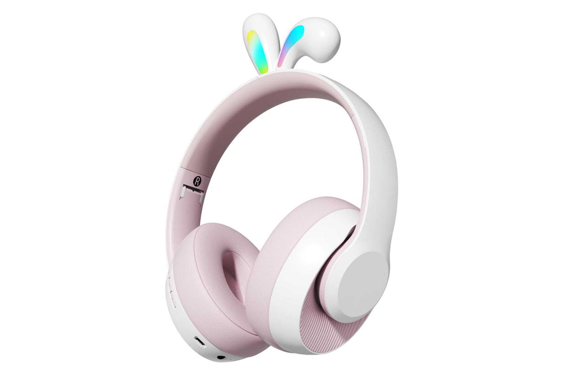 هدفون پرودو Soundtec Kids ENC Headphone Rabbit Ear رنگ صورتی