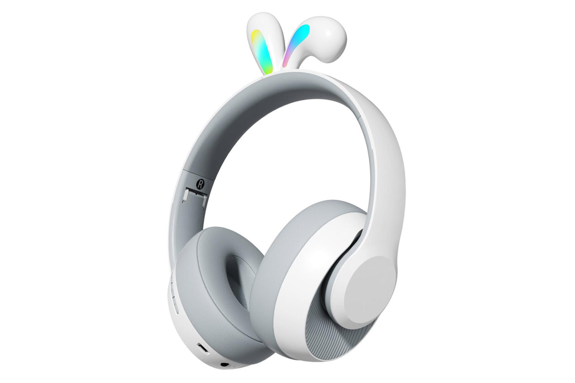 هدفون پرودو Soundtec Kids ENC Headphone Rabbit Ear رنگ خاکستری