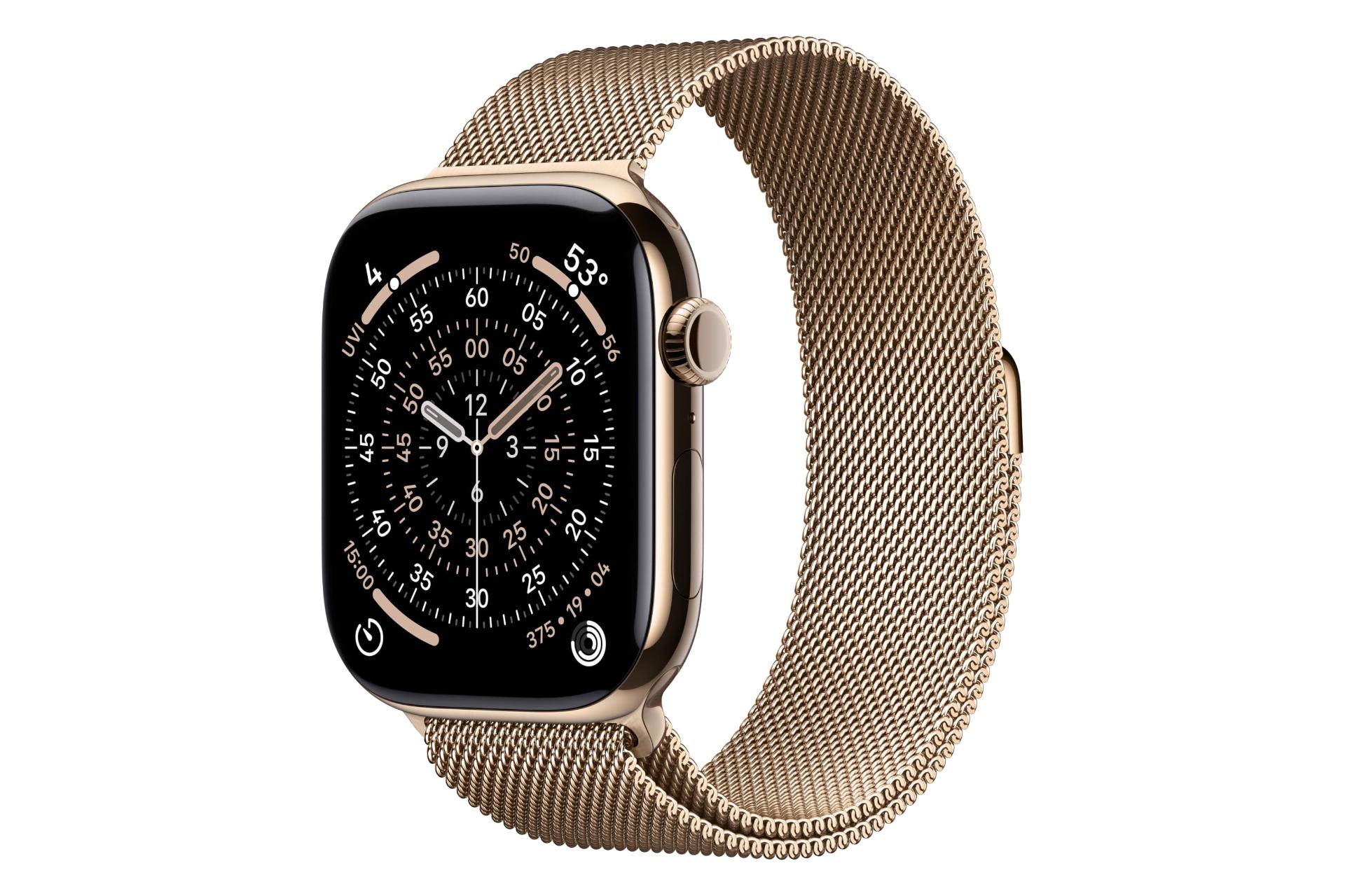 اپل واچ سری 11 تیتانیوم مدل 46 میلی‌متری طلایی / Apple Watch Series 11 46mm Titanium