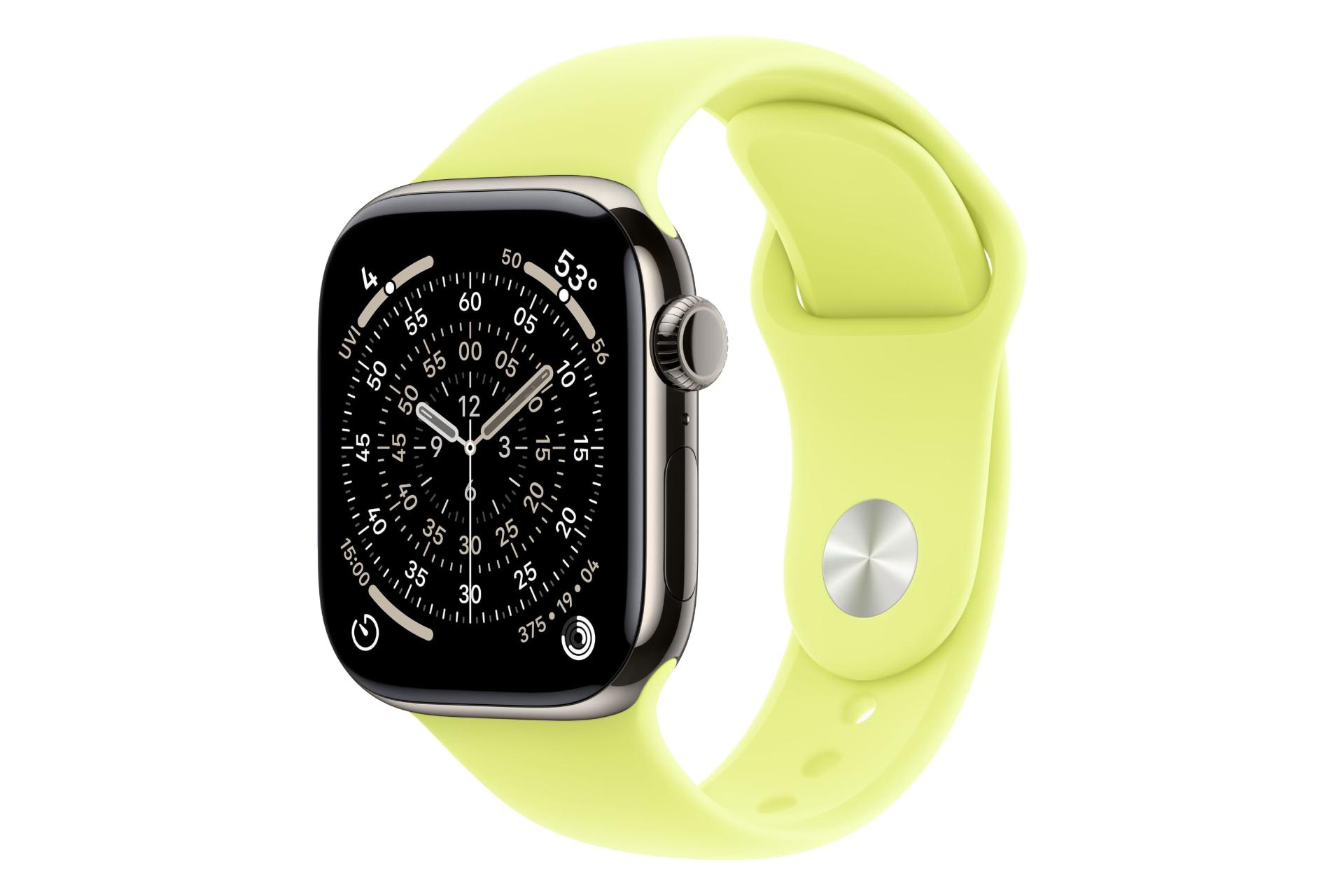 مرجع متخصصين ايران ساعت هوشمند اپل واچ سري 11 تيتانيوم مدل 42 ميلي‌متري خاكستري / Apple Watch Series 11 42mm Titanium