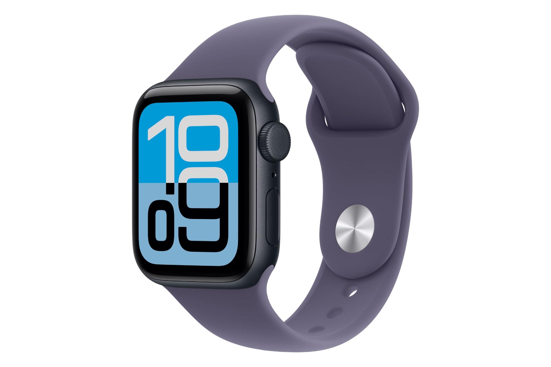 مرجع متخصصين ايران ساعت هوشمند اپل واچ اس اي 3 مدل 40 ميلي‌متري سرمه اي تيره با بند بنفش / Apple Watch SE 3 40mm