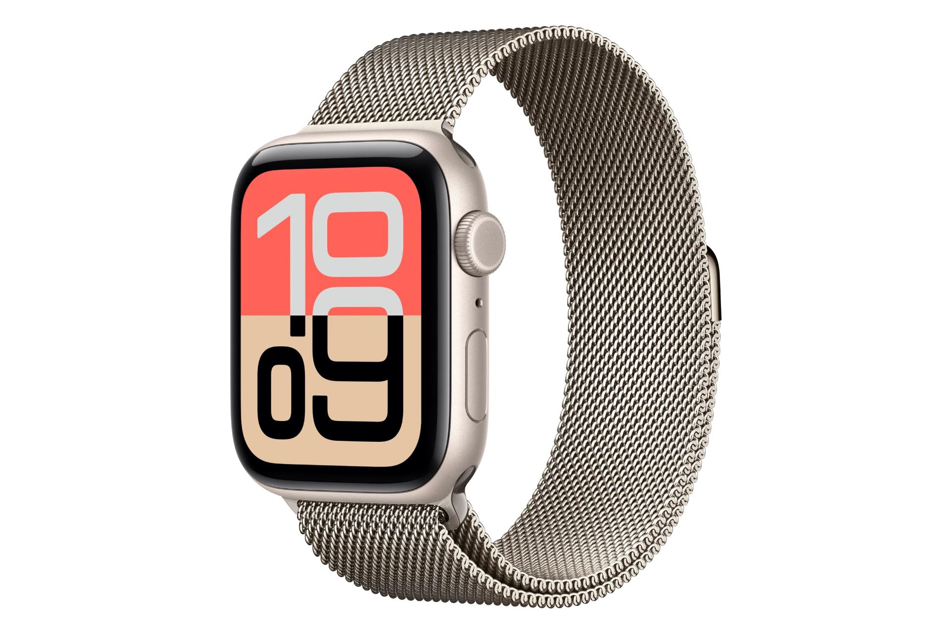 ساعت هوشمند اپل واچ اس ای 3 مدل 44 میلی‌متری طلایی روشن / Apple Watch SE 3 44mm