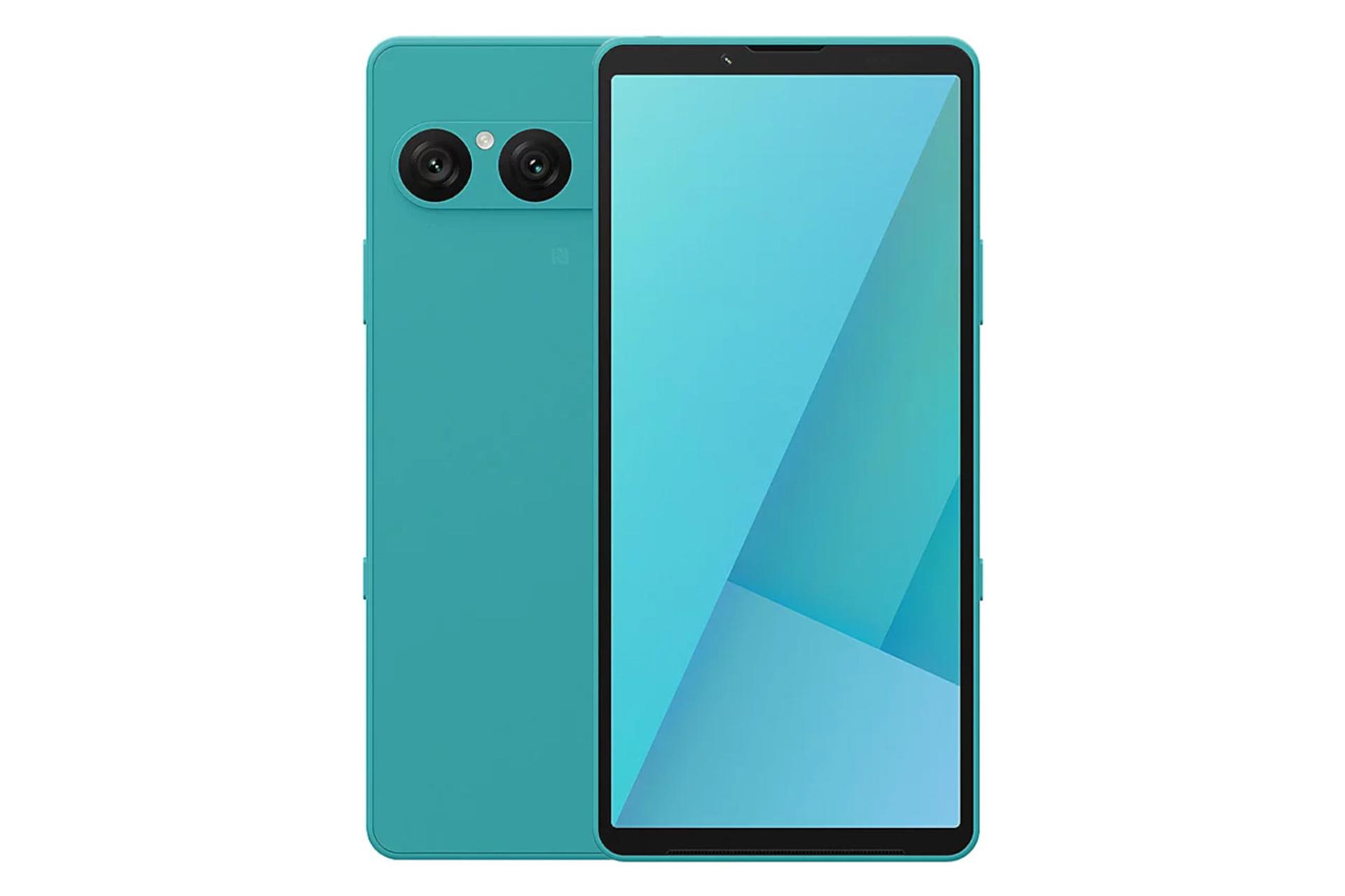 پنل جلو و پشت گوشی موبایل اکسپریا 10 مارک 7 سونی فیروزه ای / Sony Xperia 10 VII