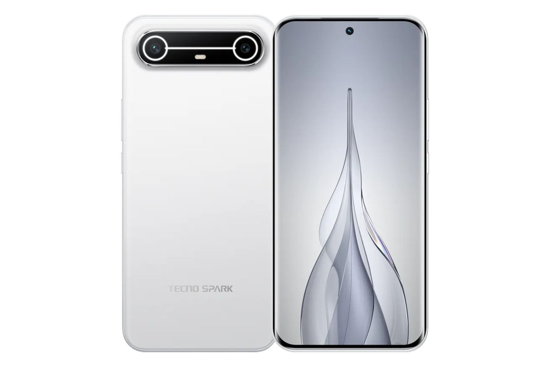 پنل جلو و پشت گوشی موبایل اسپارک اسلیم تکنو سفید / Tecno Spark Slim